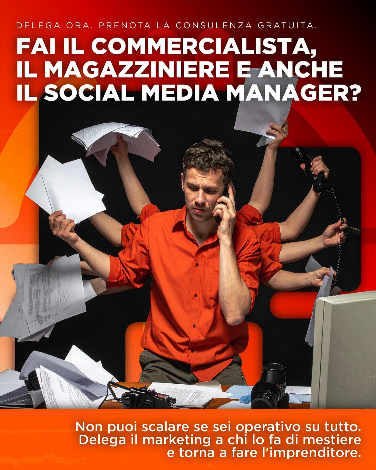 Imprenditore sommerso da task manuali